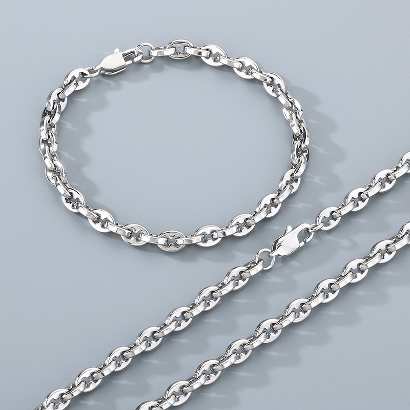 Steel color Bracelet 6mm/21cm