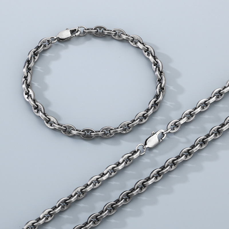 Boil black Bracelet 6mm/21cm