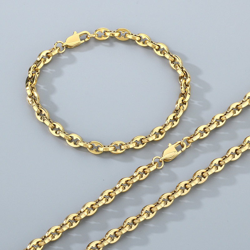 Gold Bracelet 6mm/21cm