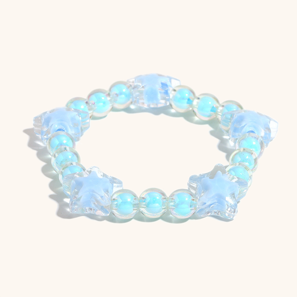 4:Acrylic color bracelet-light blue