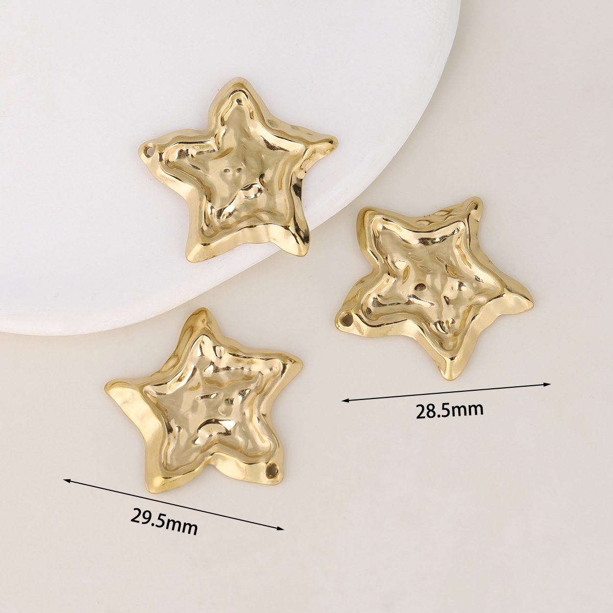 13:Golden pendant-five-pointed star [about 4.5g/piece]