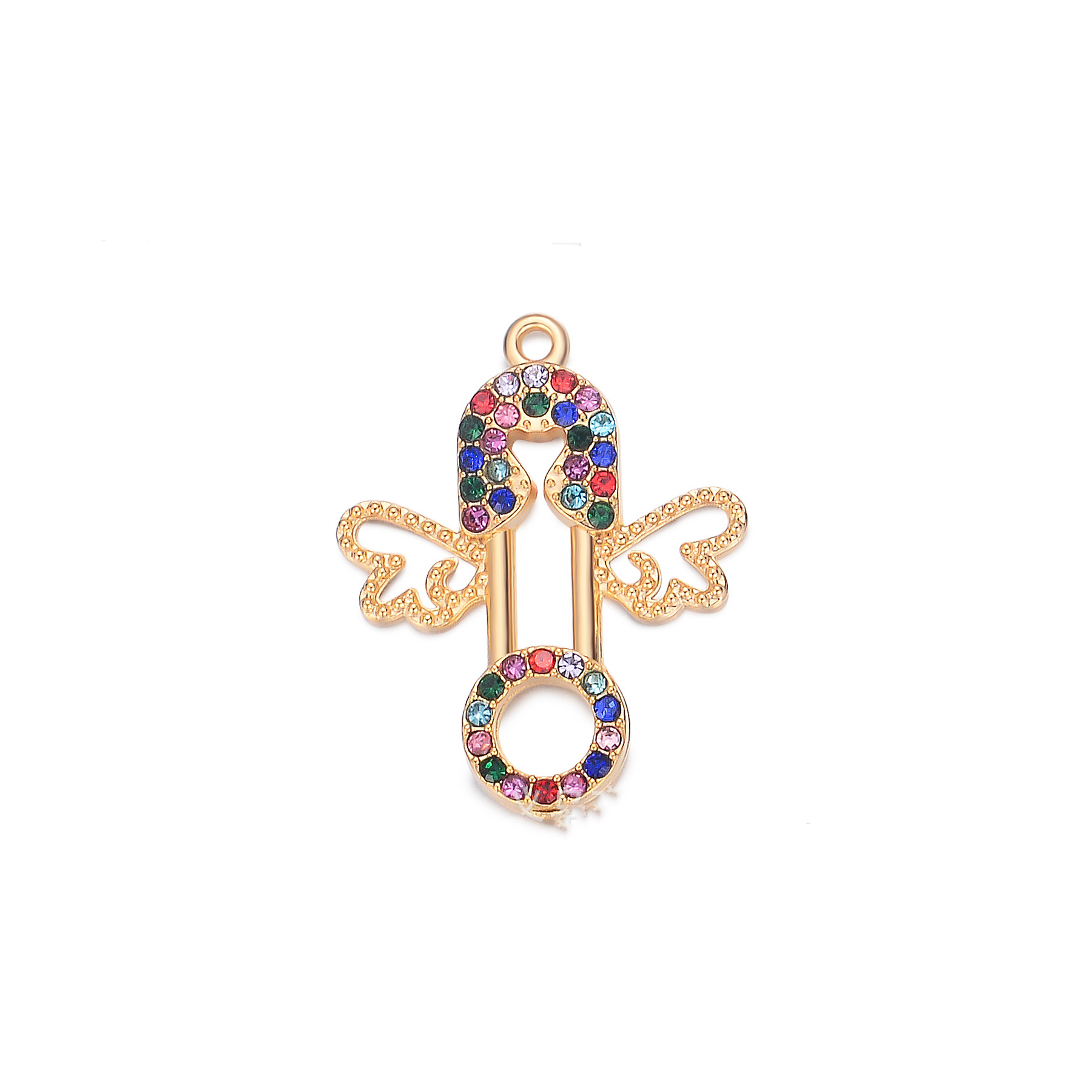 2:Pin angel colored diamond