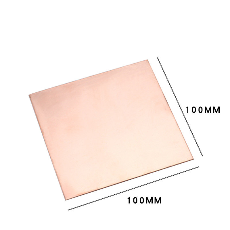 100*100x1mm red copper