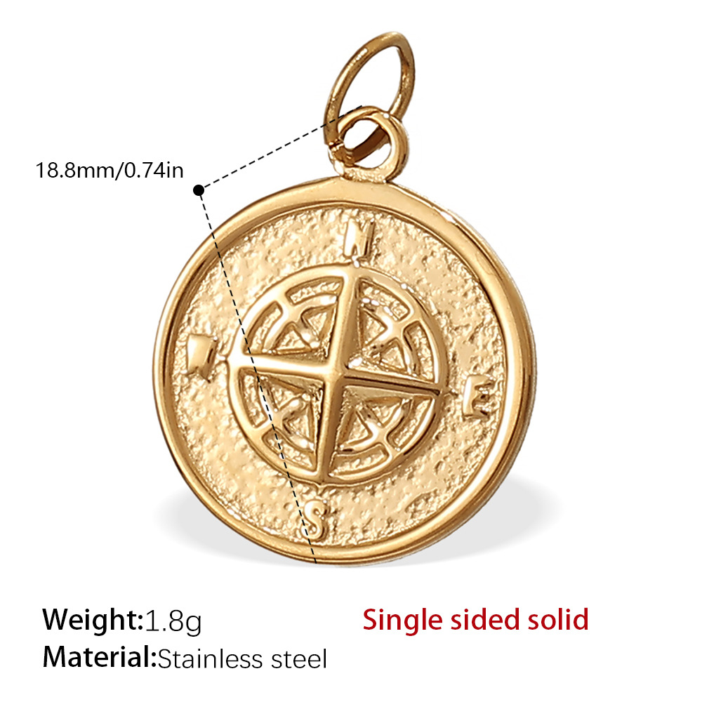 19:Pj257g single sided solid pendant