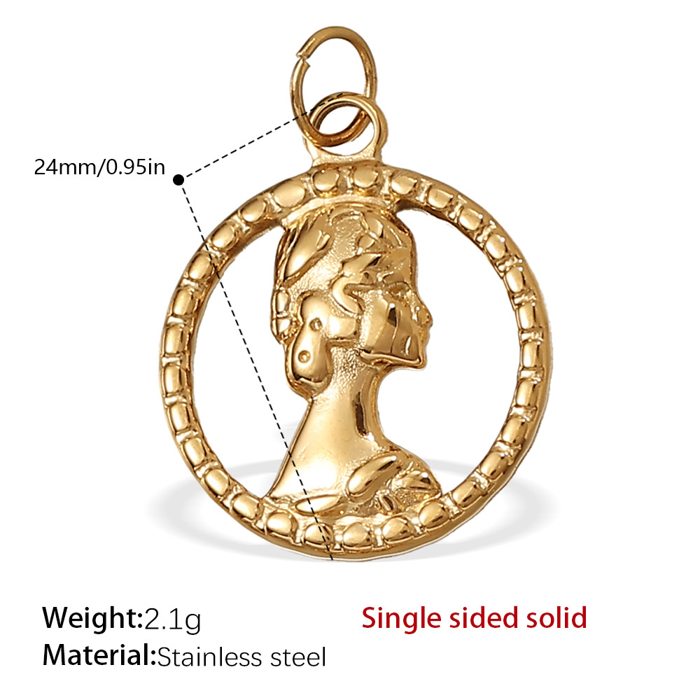 23:Pj261g single sided solid pendant