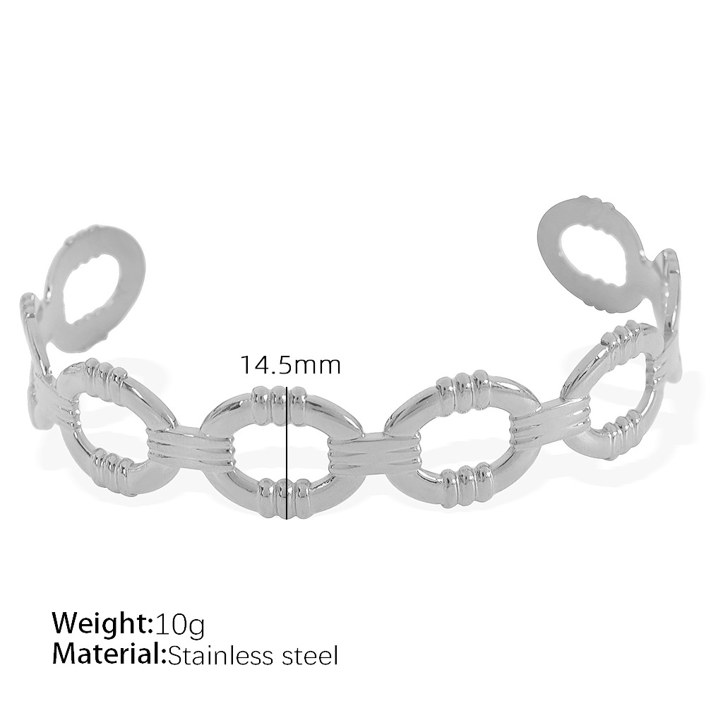 2:SZ80 adjustable silver bracelet