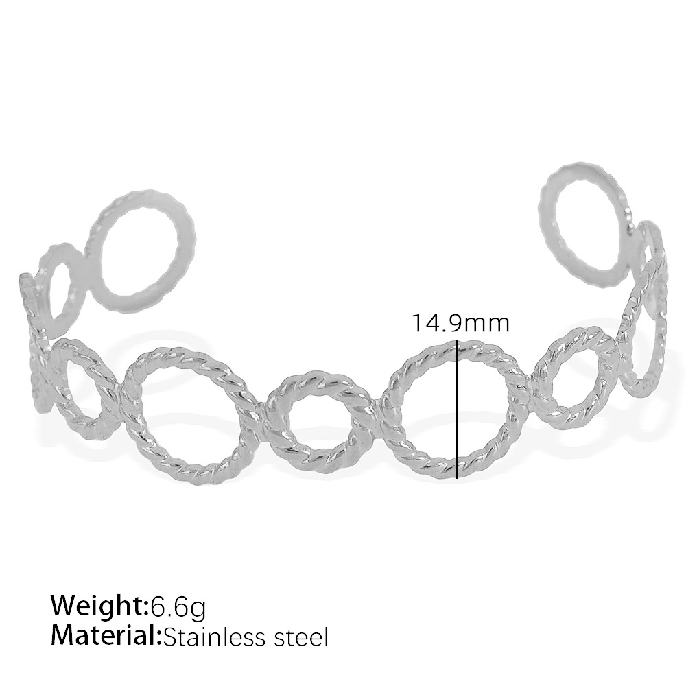 4:SZ81 adjustable silver bracelet