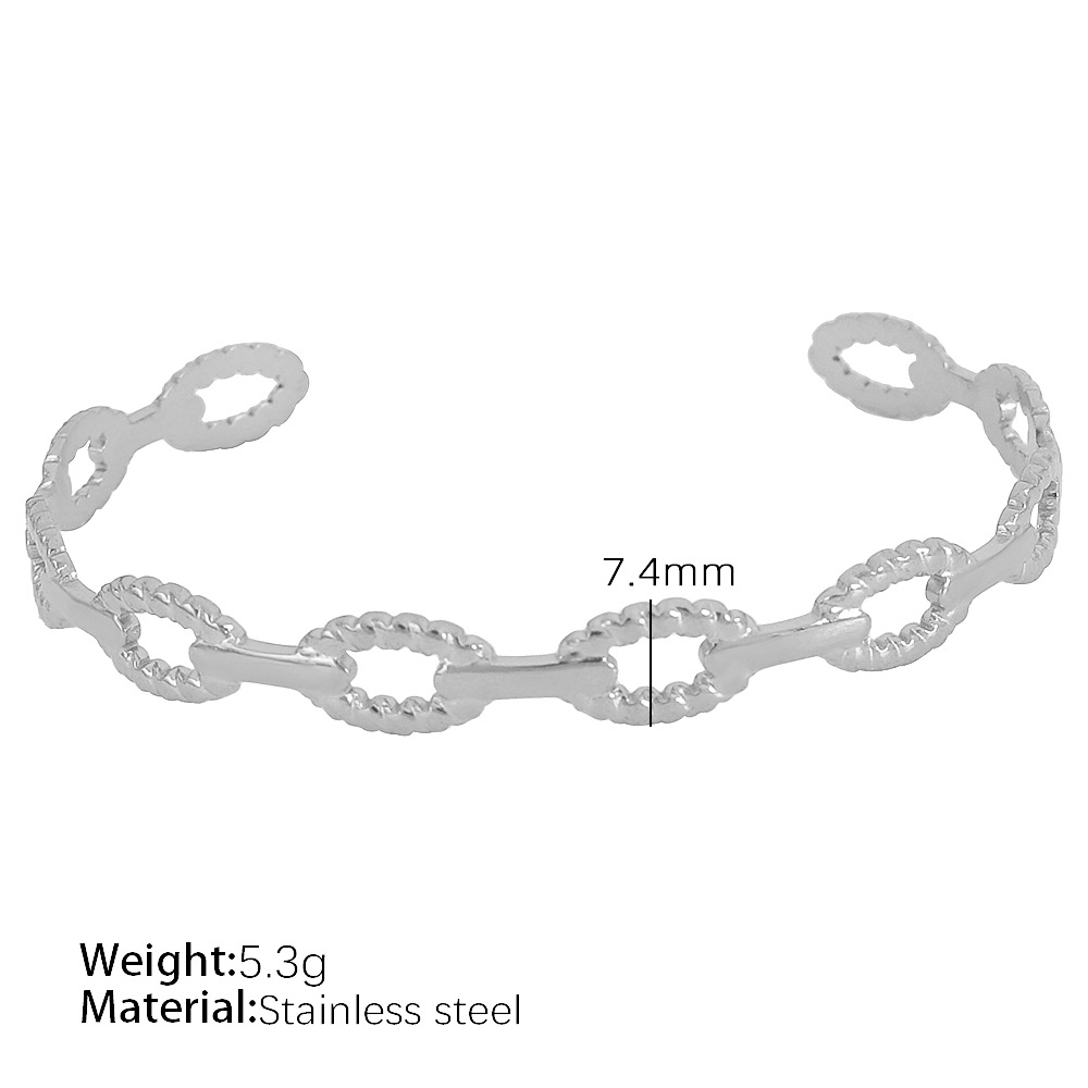 12:SZ85 adjustable silver bracelet