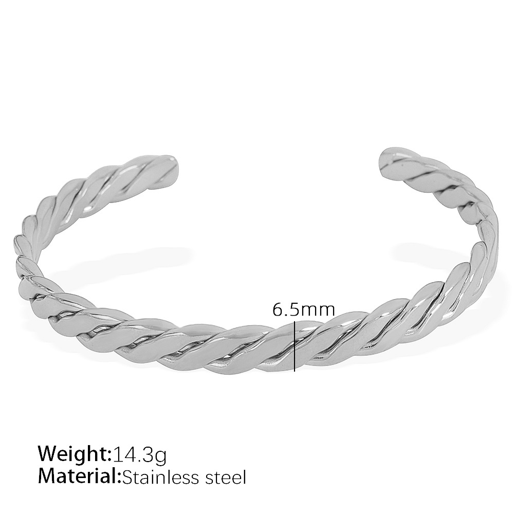 18:SZ88 adjustable silver bracelet
