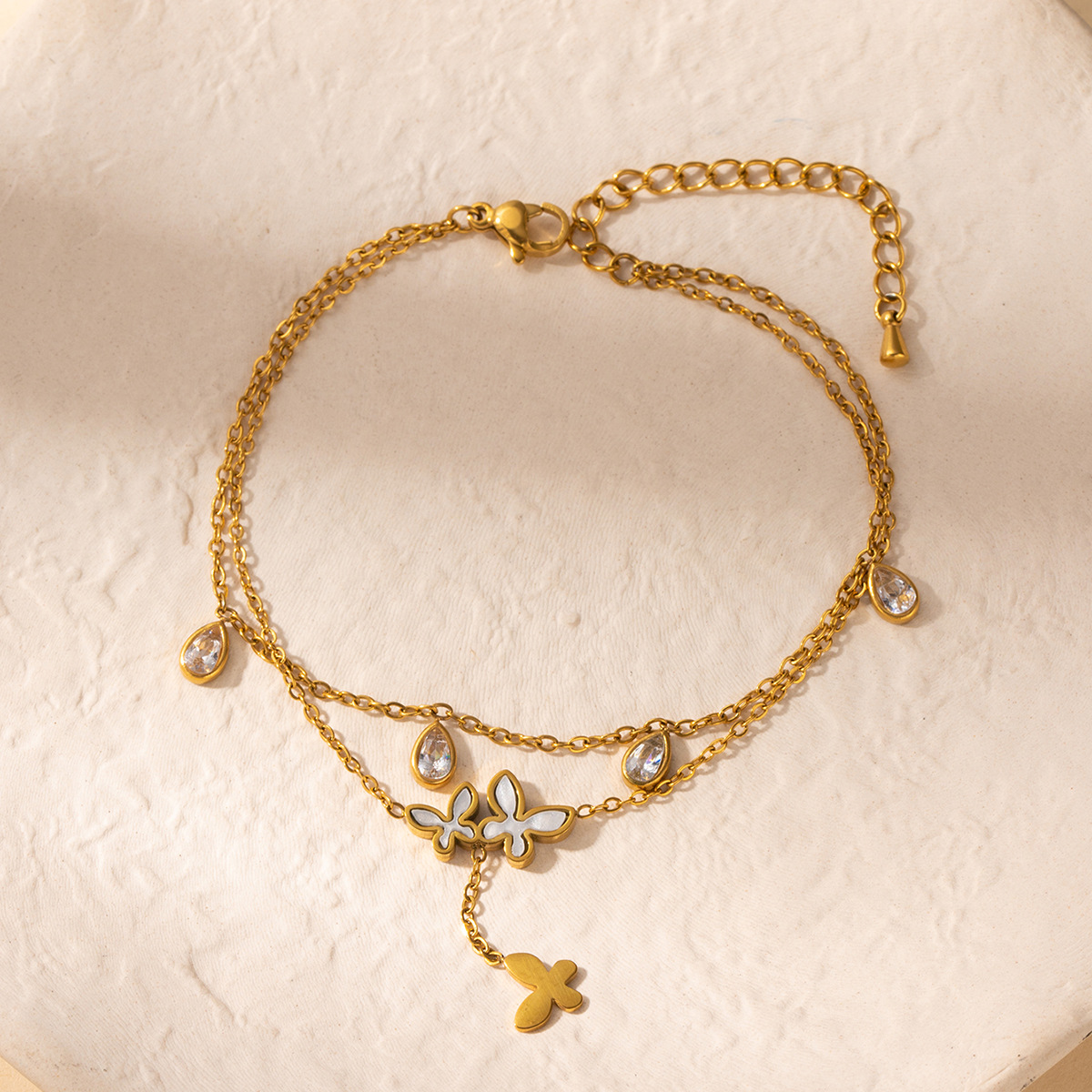 2:Double layer butterfly bracelet