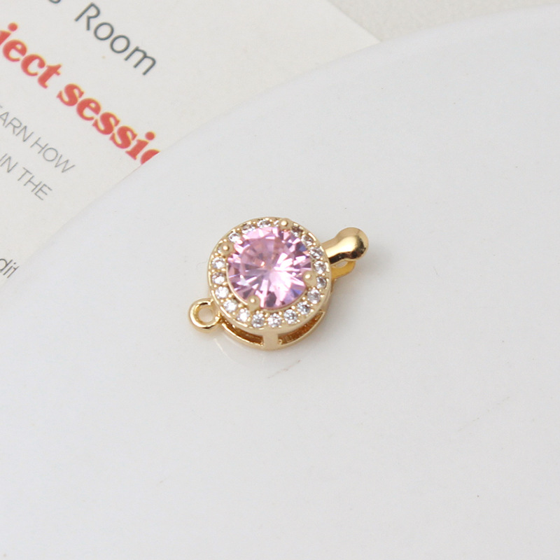 6Pink circle -10*15mm