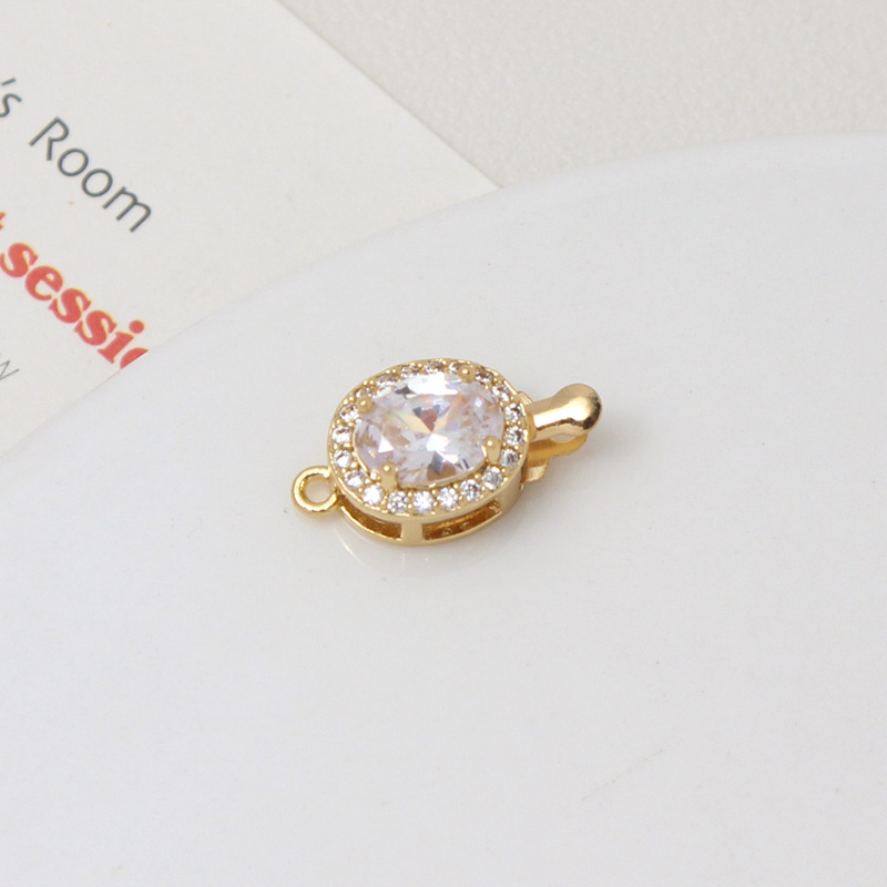 2:02#White oval-9*16mm