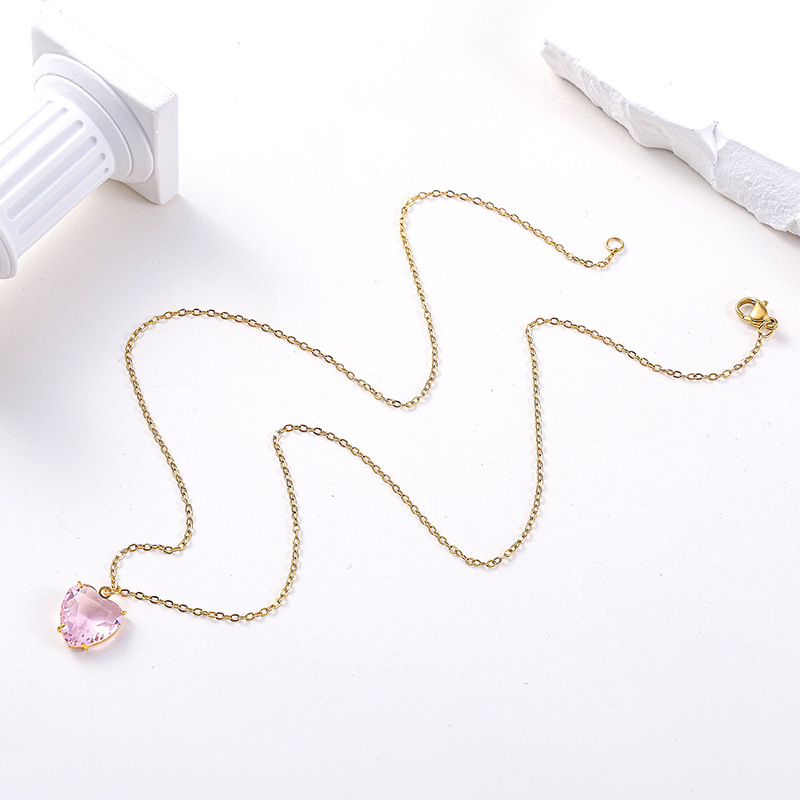 1:Heart pink zirconia