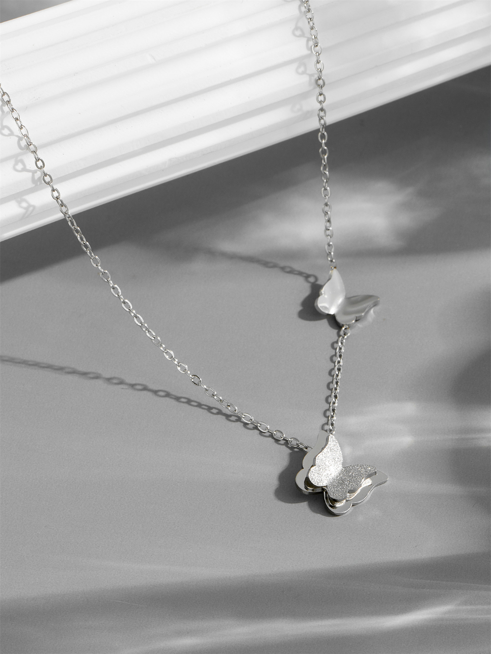 necklace steel color  40cm