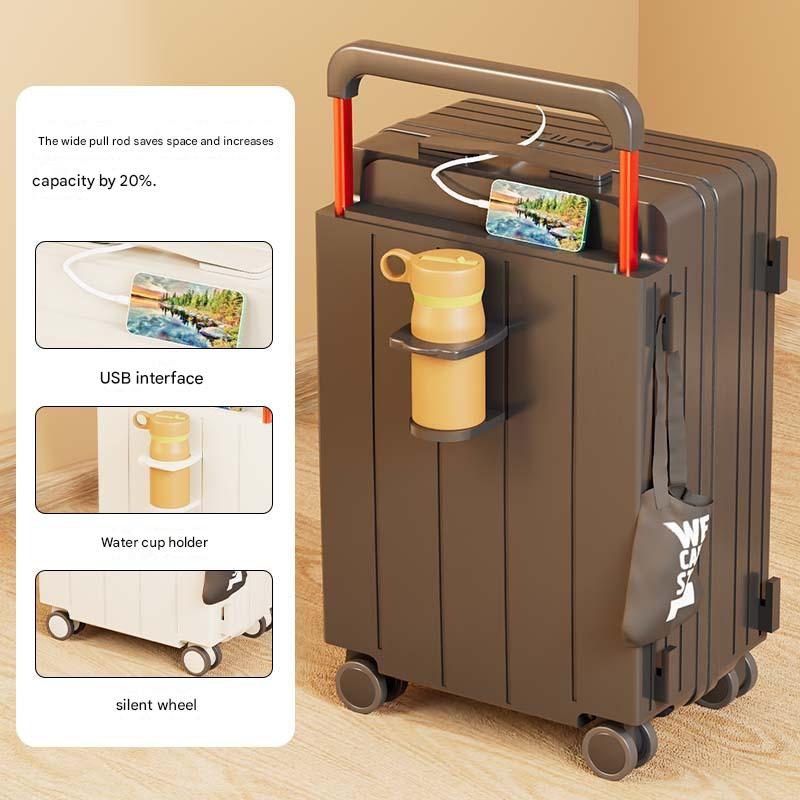 Textured gray [wide pull rod upgraded second generation zipper box]