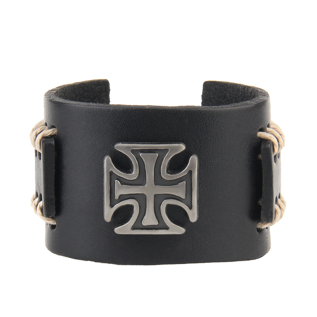 5:Single Cross Piercing Rope Black