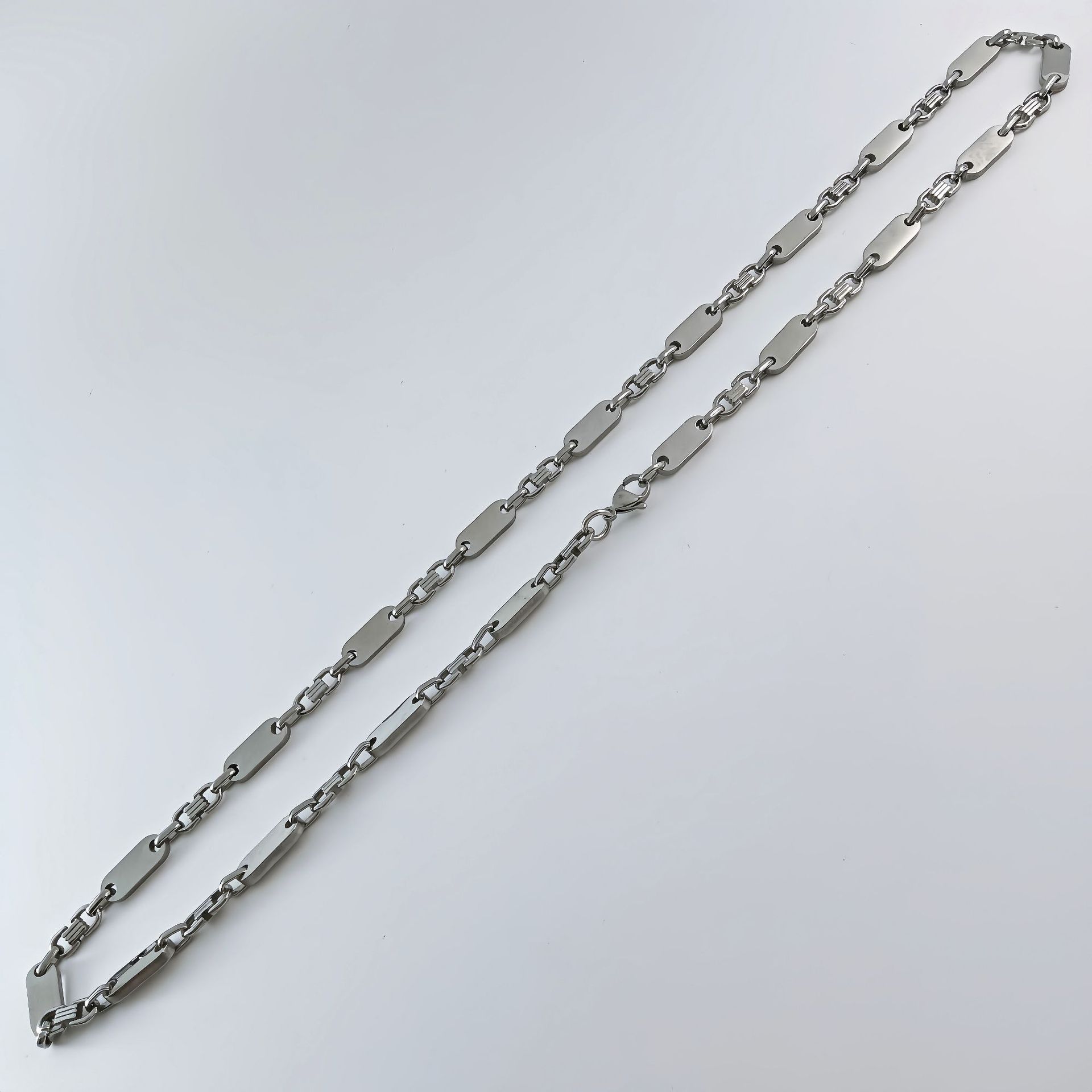 Steel color necklace 6mm*60cm