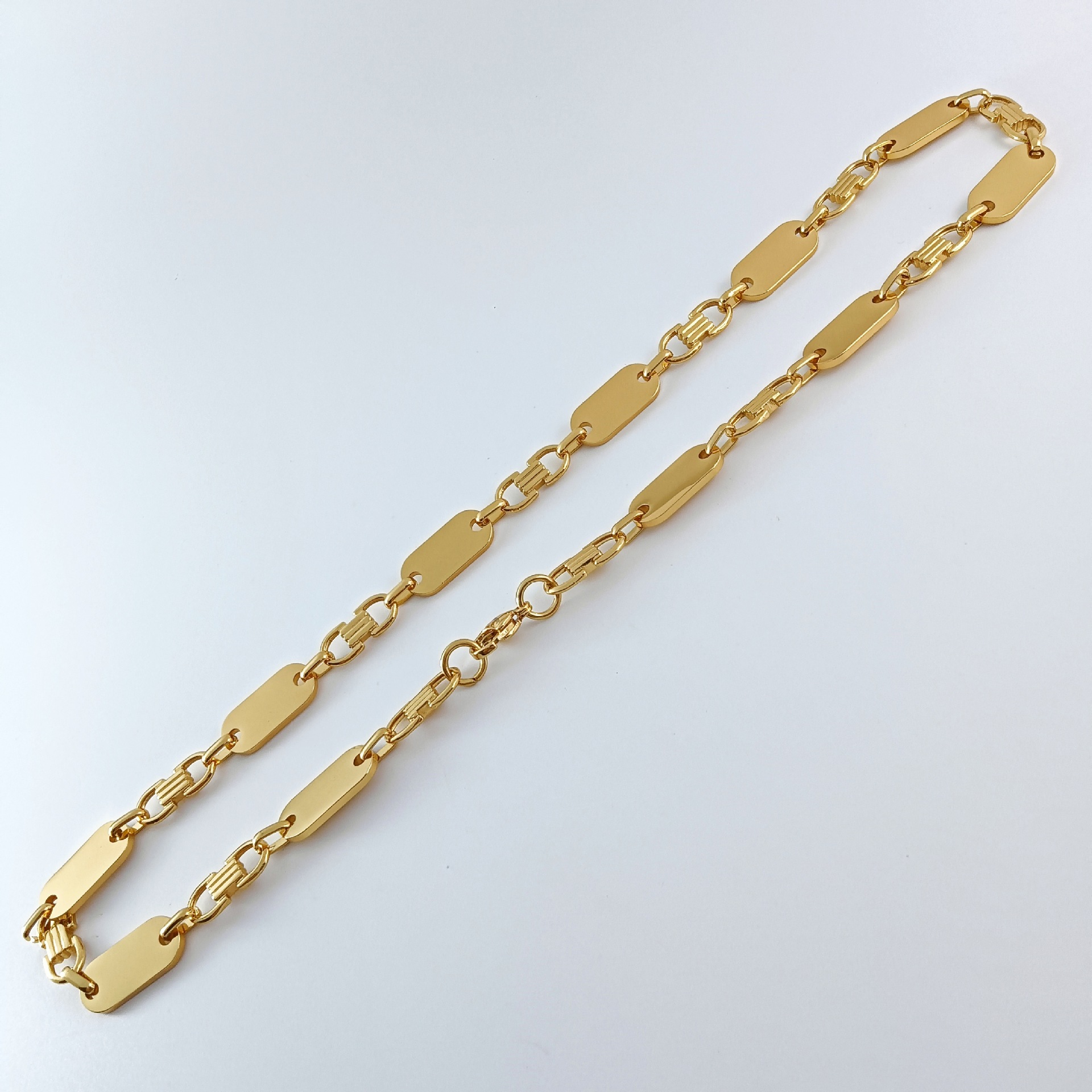 16:Gold necklace 10mm*55cm