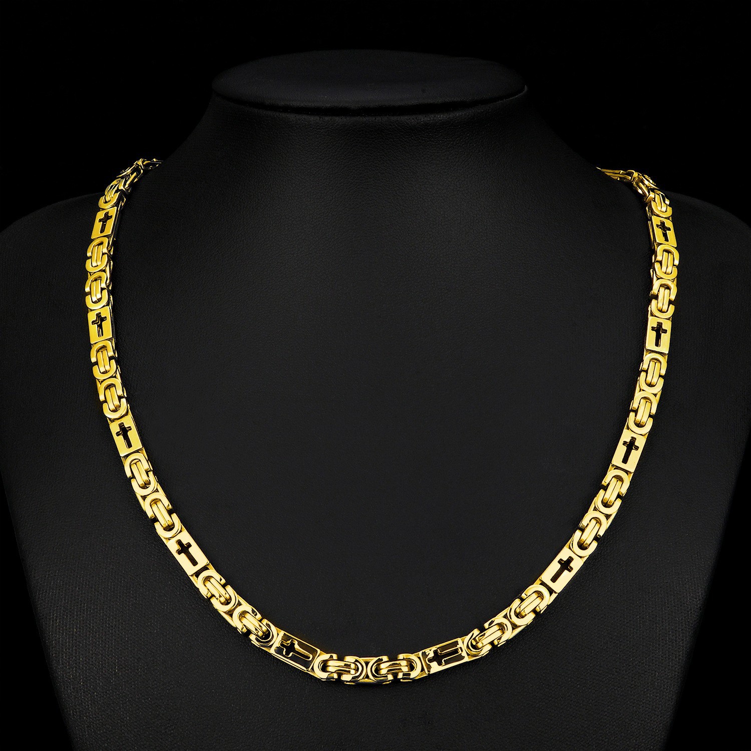 6:Gold necklace 6mm*55cm