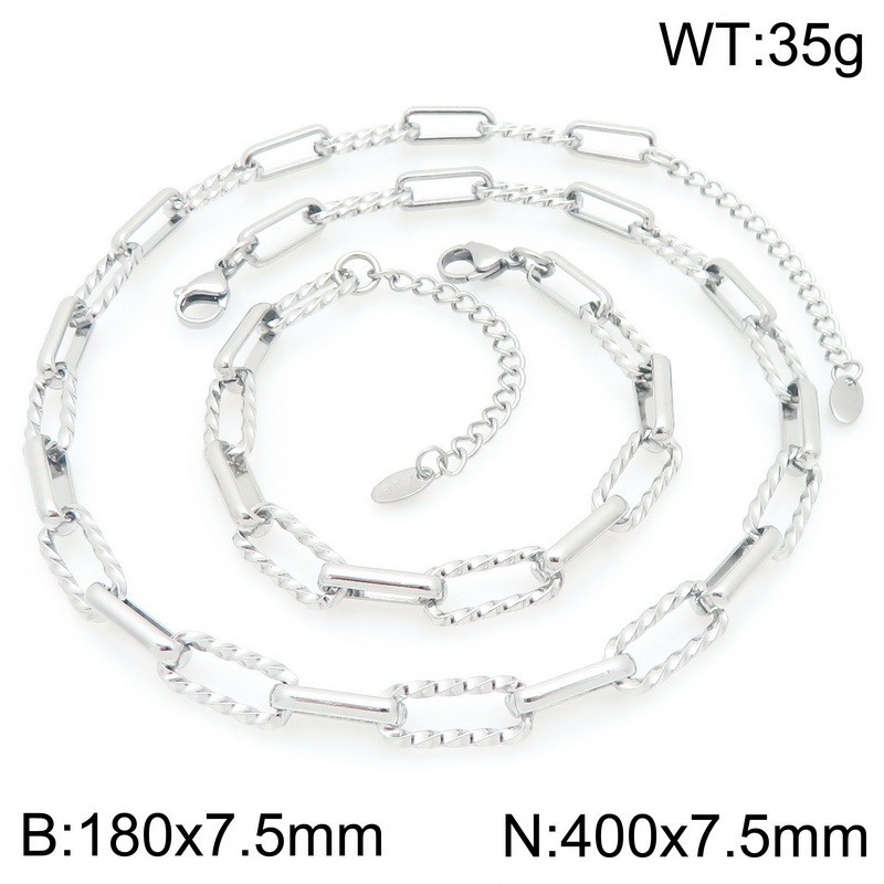 Steel-colored bracelet