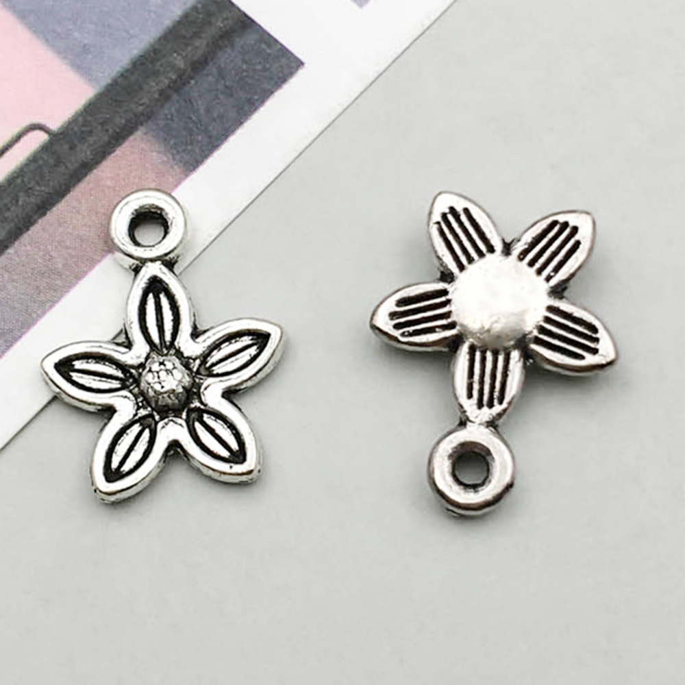 2:1 ancient silver florets 11*14mm-0.4g-4367