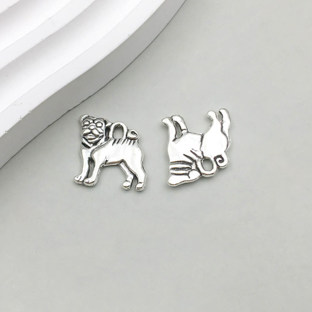 12:1 ancient silver dog 15*16mm-1.6g-9813