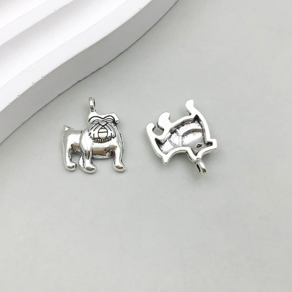 15:1 ancient silver dog 15*18mm-1.1g-10368