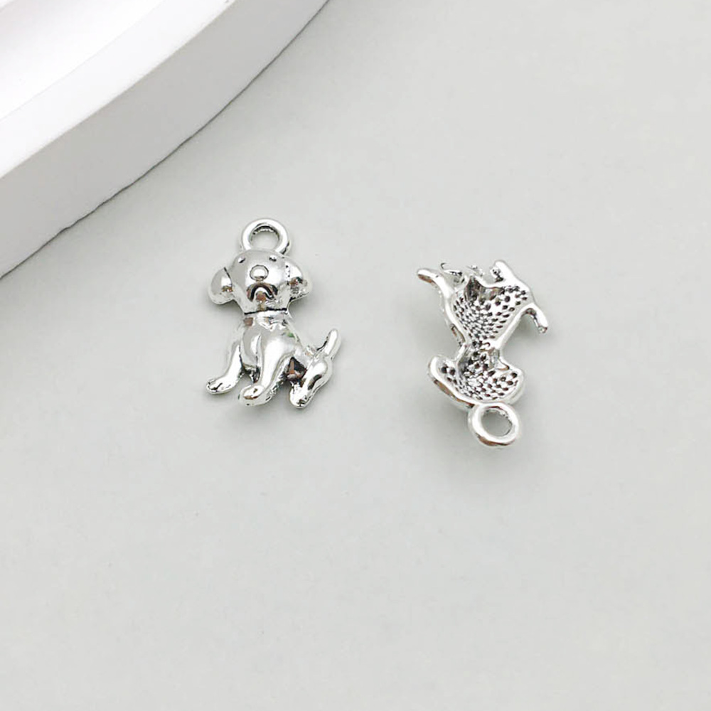 19:1 ancient silver puppy 11*15mm-0.6g-11314