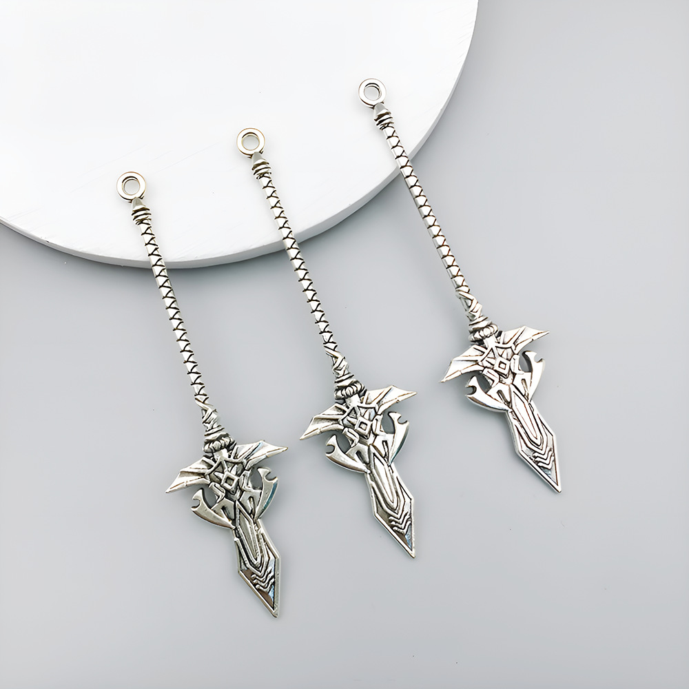 12:1 ancient silver sword 19*70mm-3.6g-16182