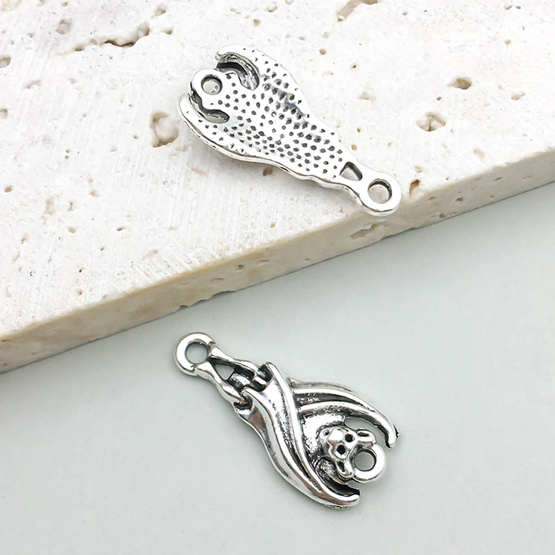 8:1 ancient silver double hole bat 10*20mm-1g-16945