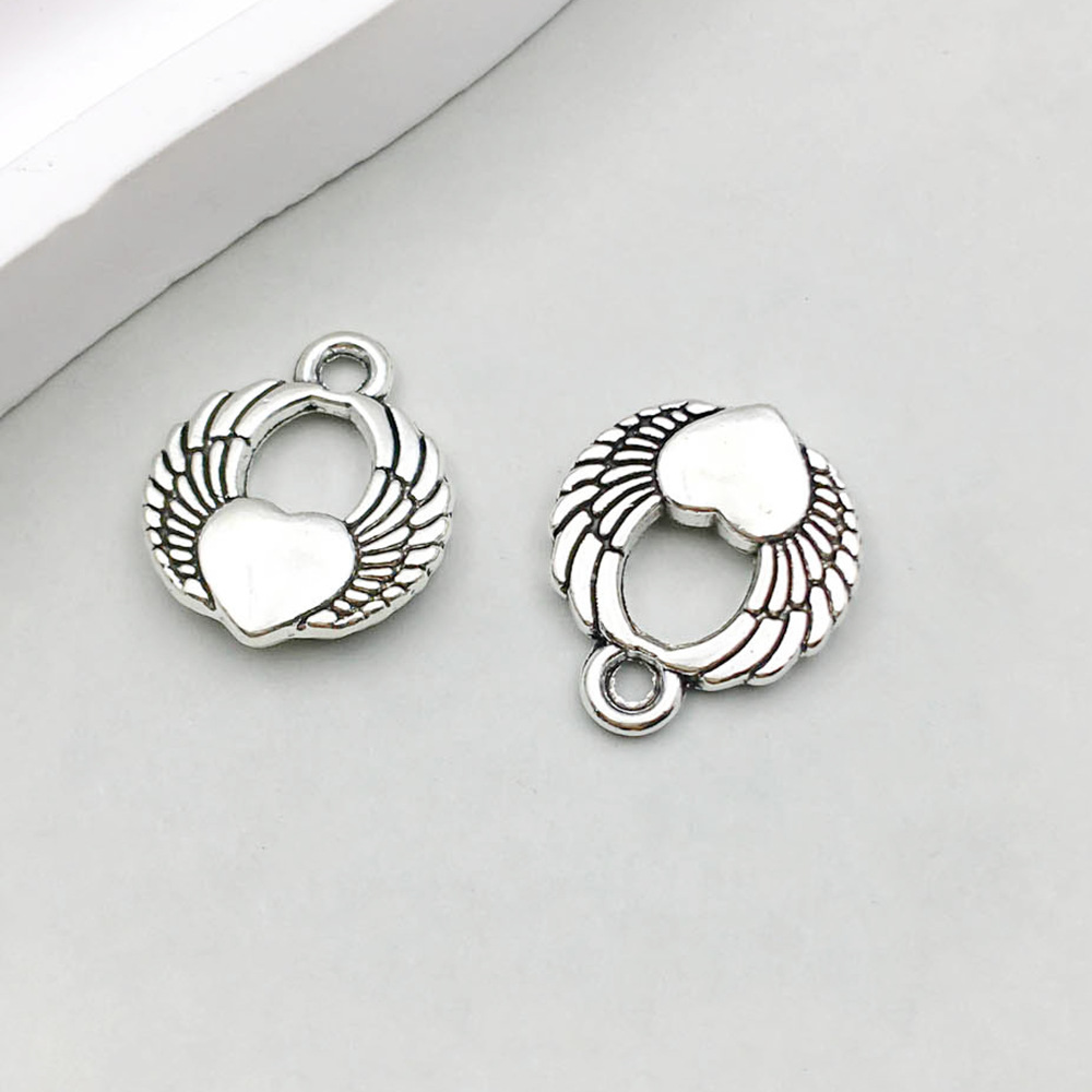 11:1 Peach Heart Wings 15*18mm-2g-10054