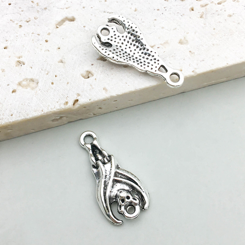 14:1 ancient silver double hole bat 10*21mm-0.9g-16945