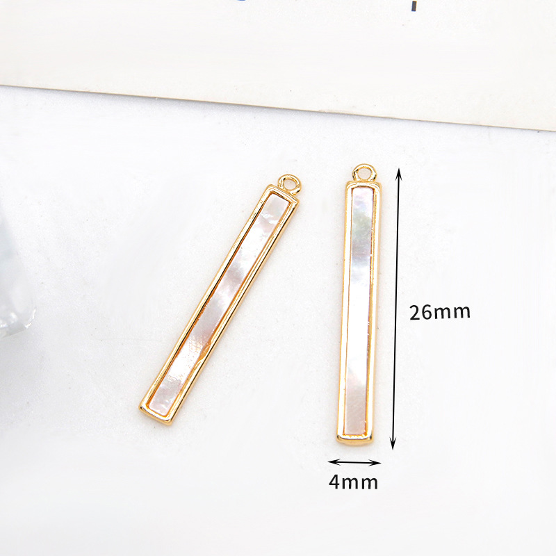 8:Style 10 white shell long rectangular