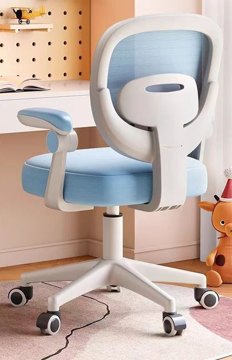 Sky blue - armrest - thickened breathing cotton - universal five-claw wheel