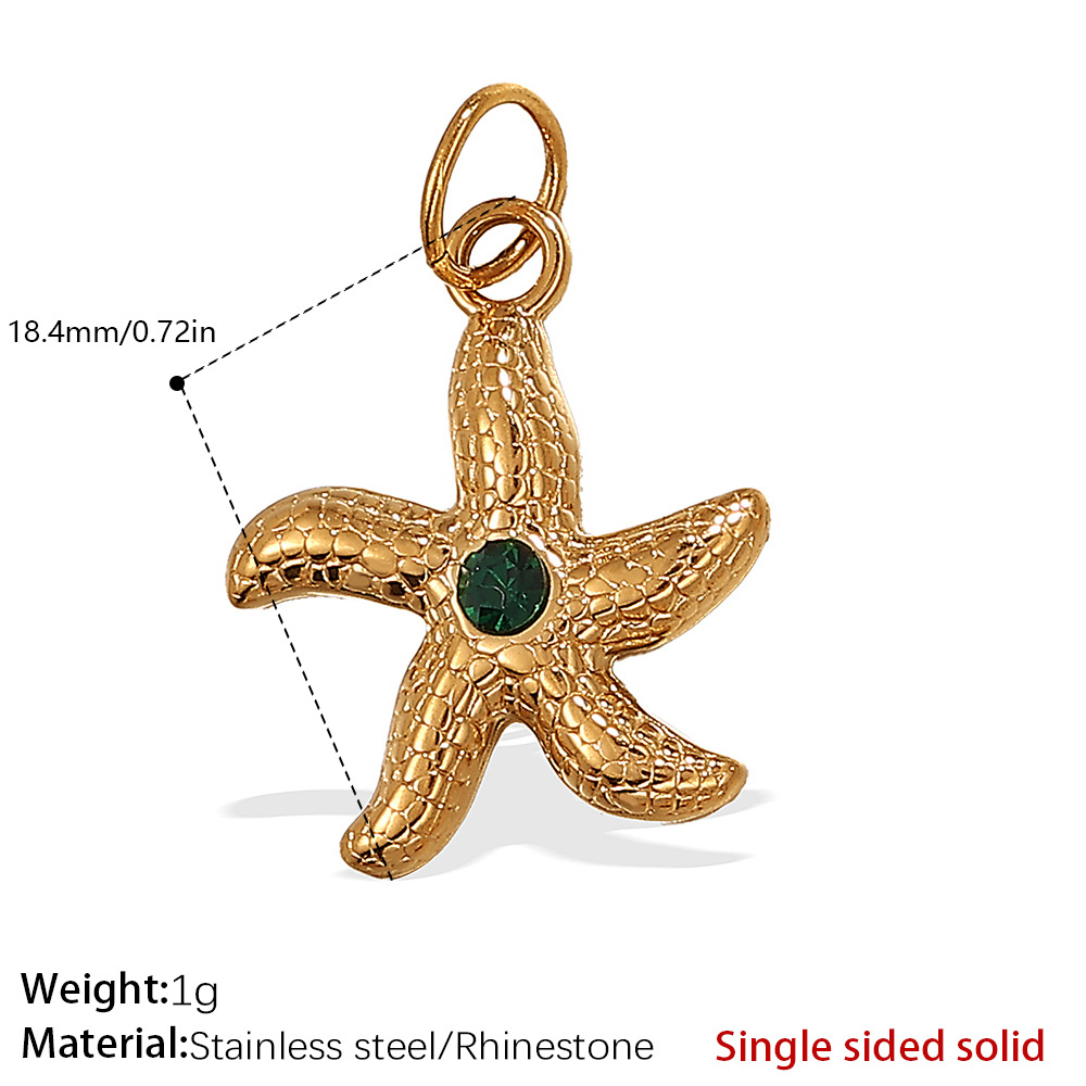 9:Pj303gng green diamond solid gold pendant