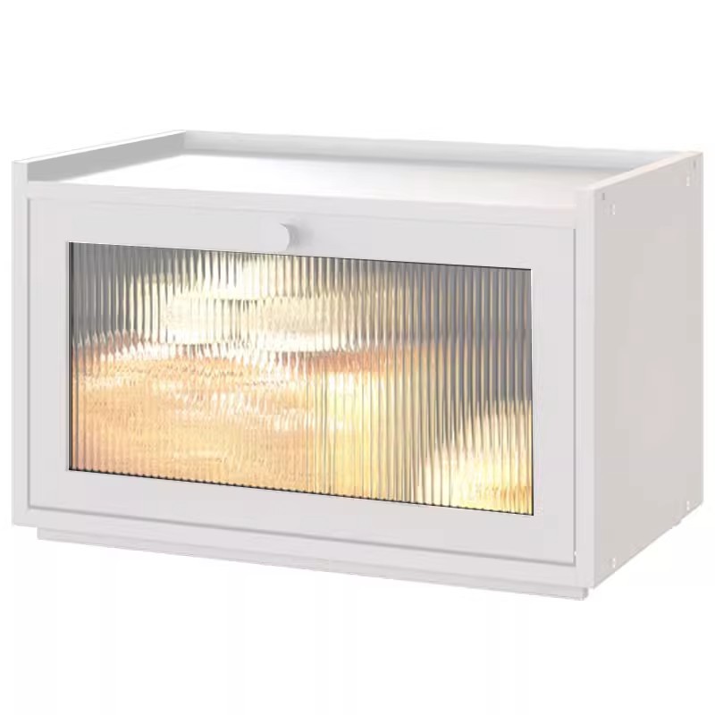 White rectangular bread box