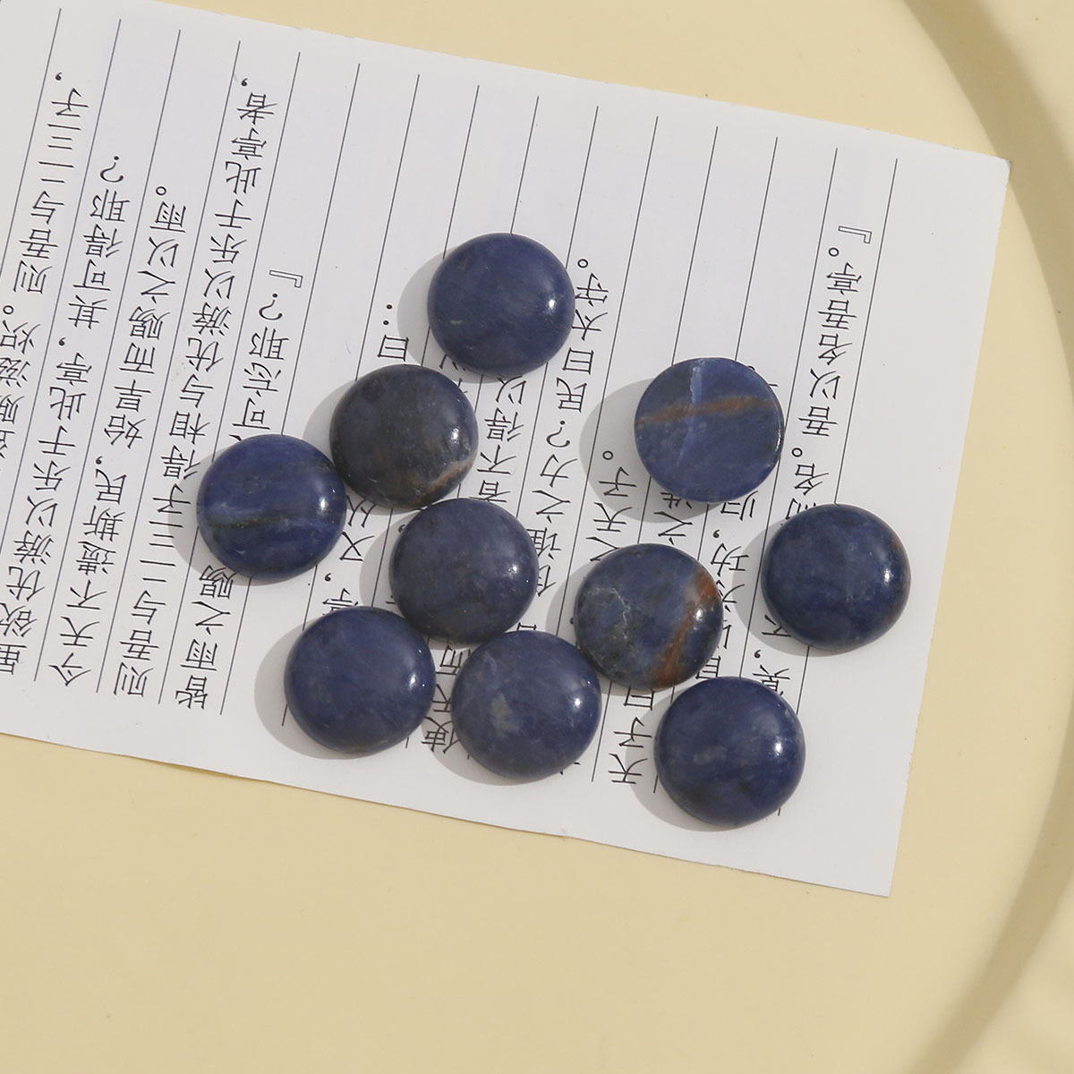 Blue-patterned stone