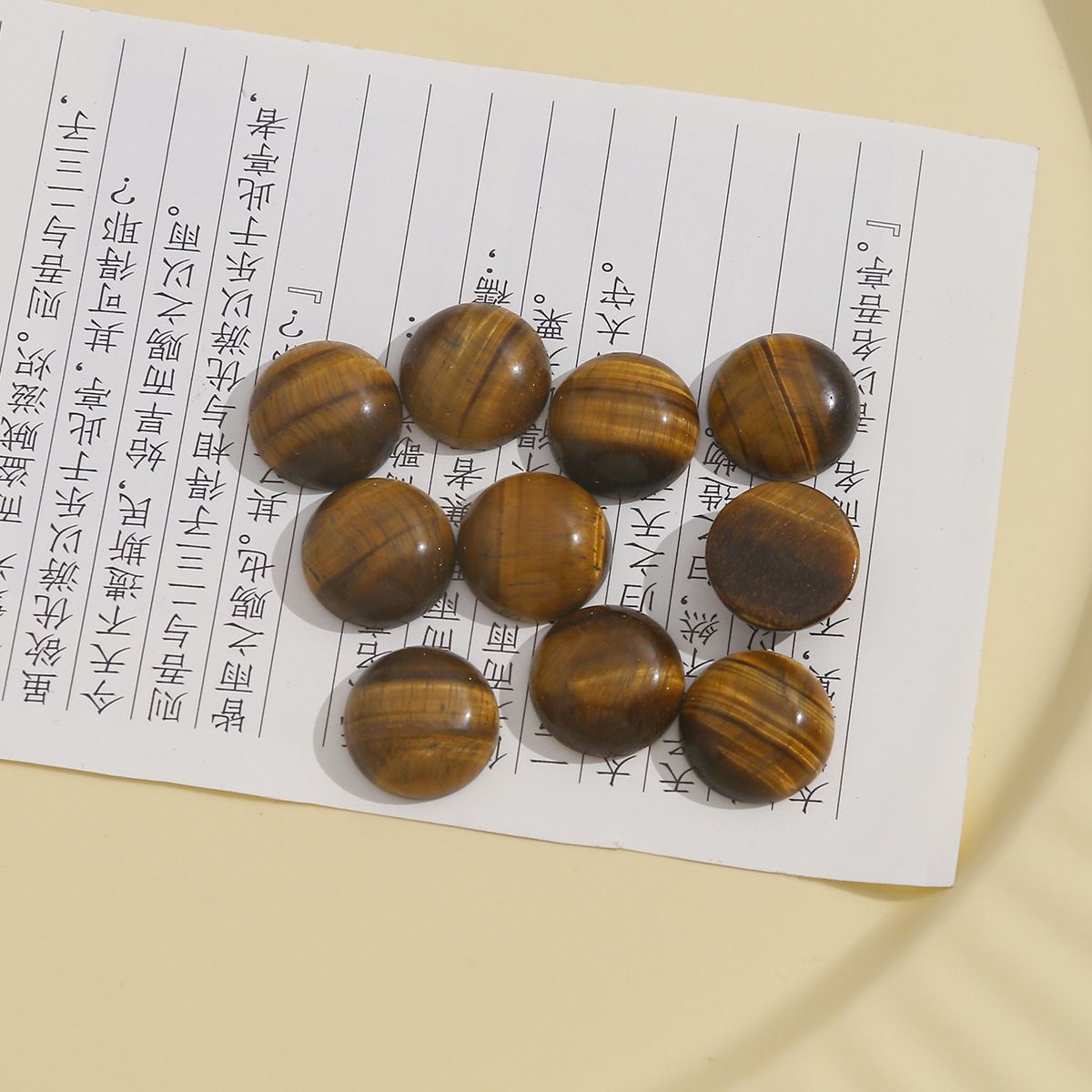 9:One tiger eye Stone (thickness about 6mm)