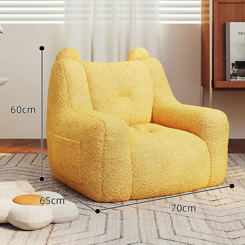 Corn yellow [bear single] soft lamb fleece