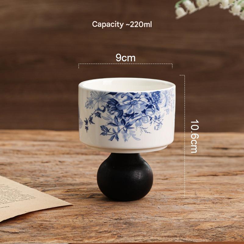 Chinese flower-ball wooden legs (black)