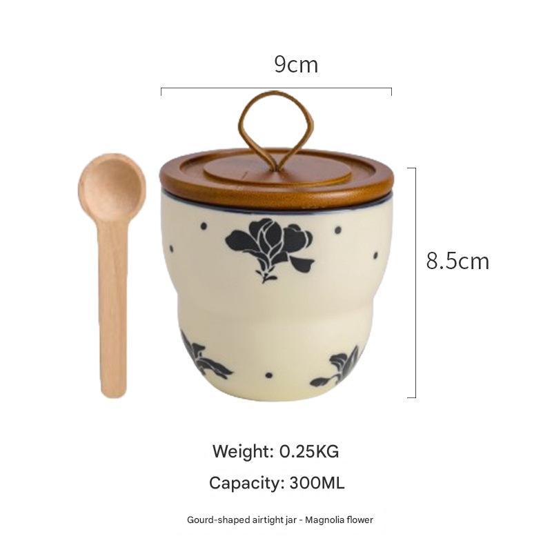 Single gourd/can   wooden spoon (magnolia)