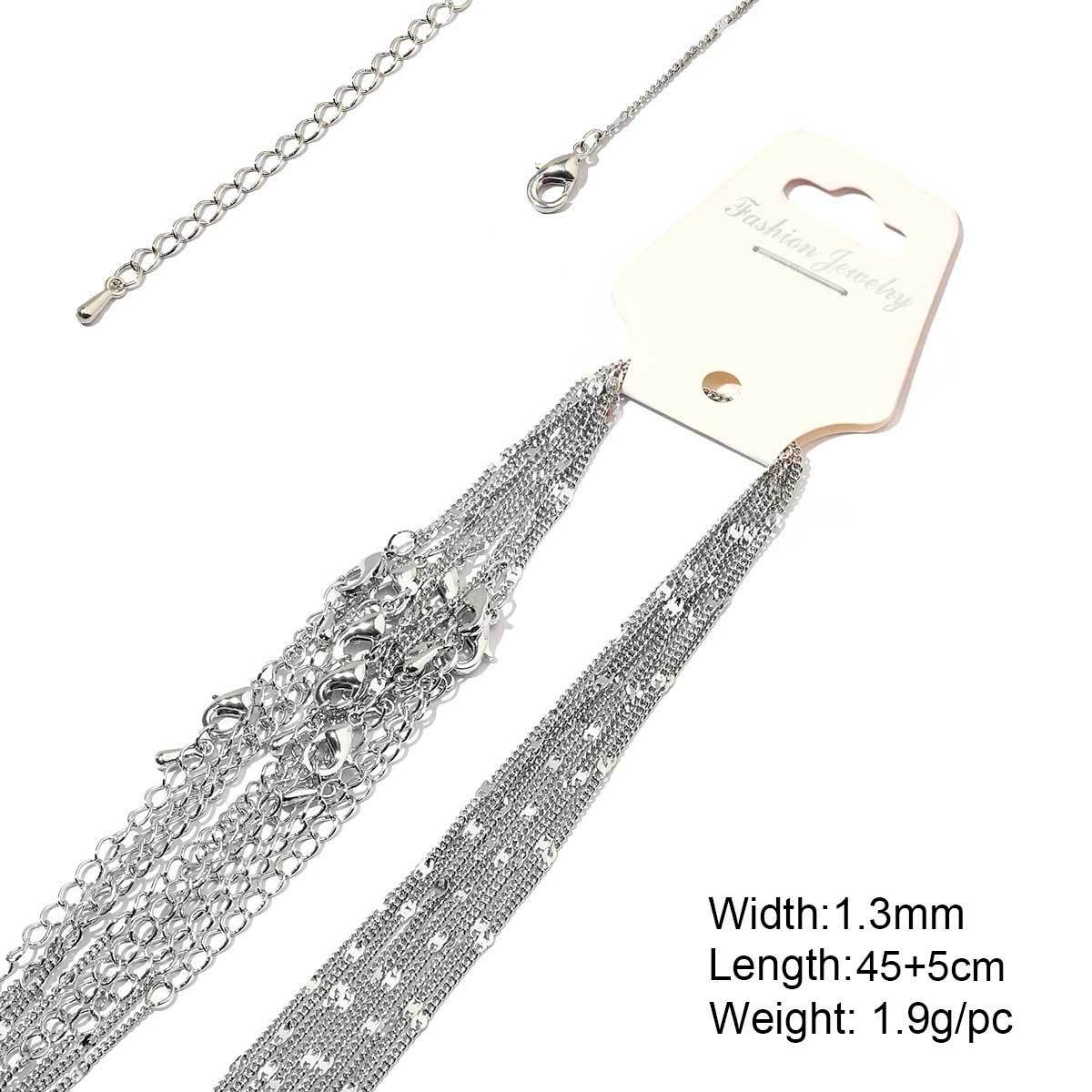 23:A62-gold plated-copper gypsophila o-shaped chain 1.3-45 5cm