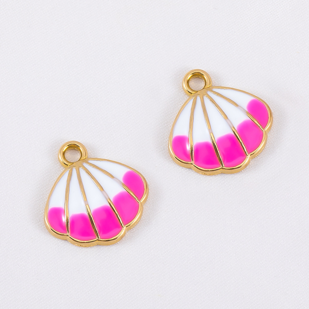 Shell - rose red -16x16.8