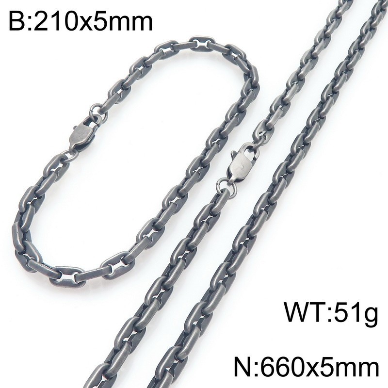 Boil the black necklace