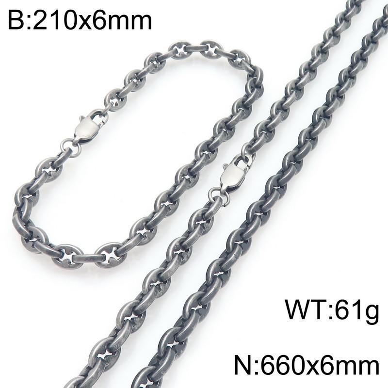 Boil the black necklace