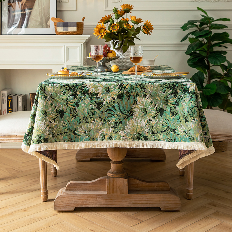 Green monet garden-tassel