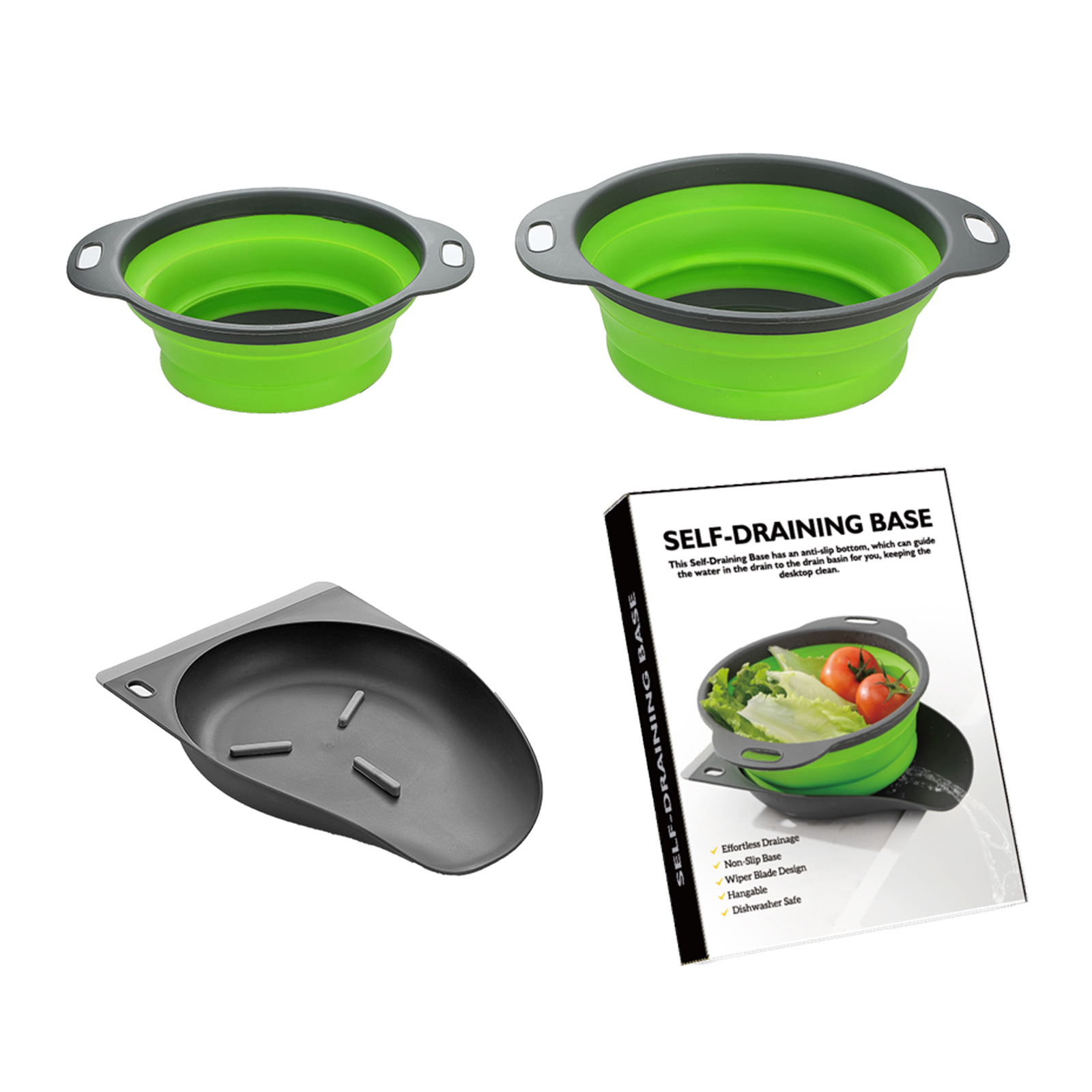 2-piece set of draining basket   color box of water guide