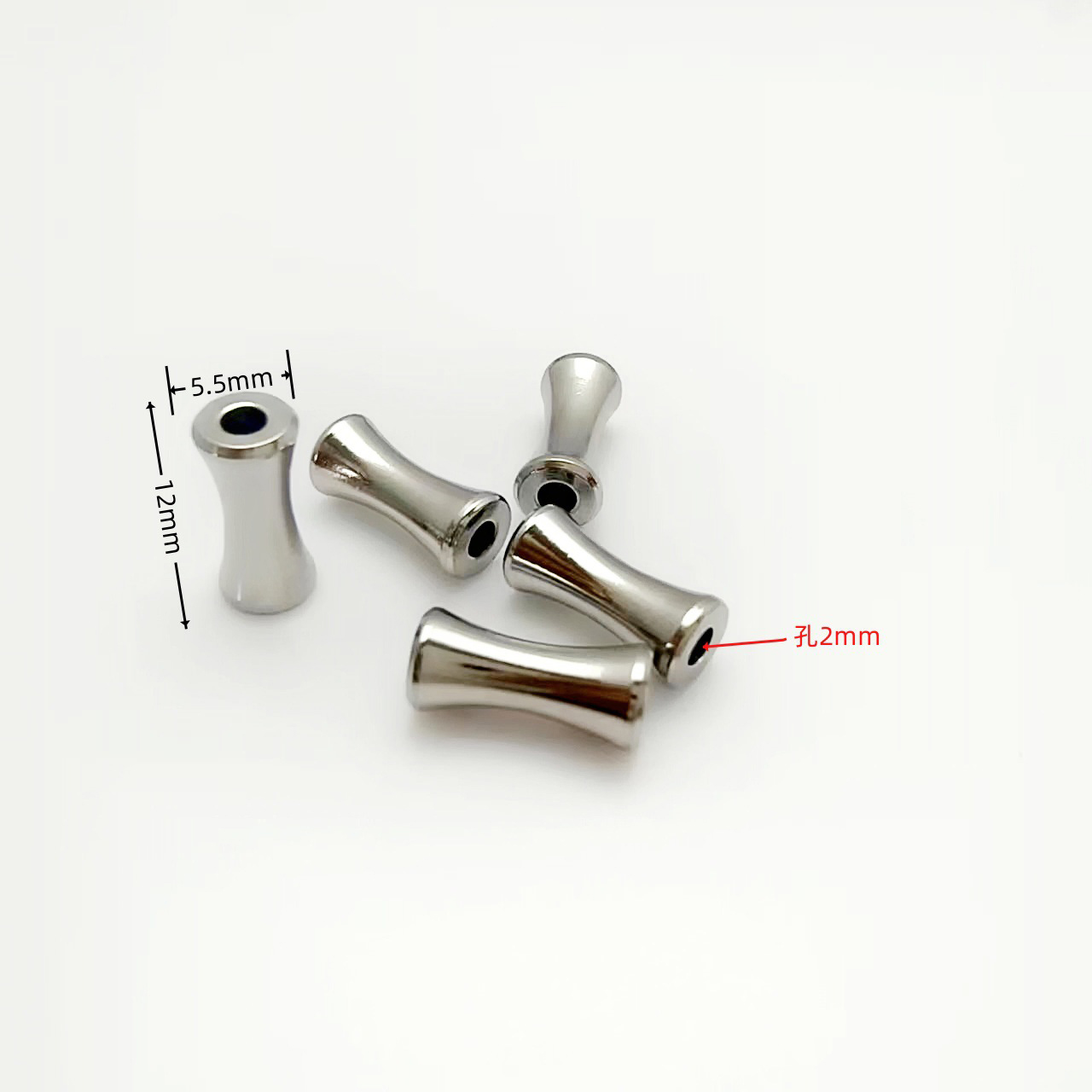 2:Stainless steel 5.5x 12mm hole 2mm