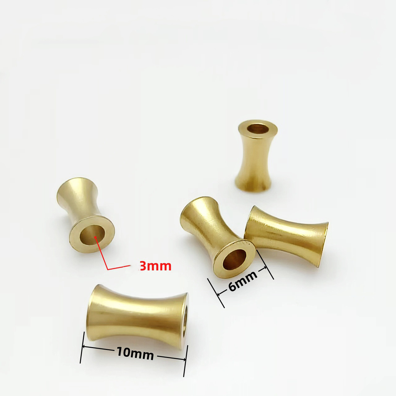 4:Brass 6x 10mm hole 3mm