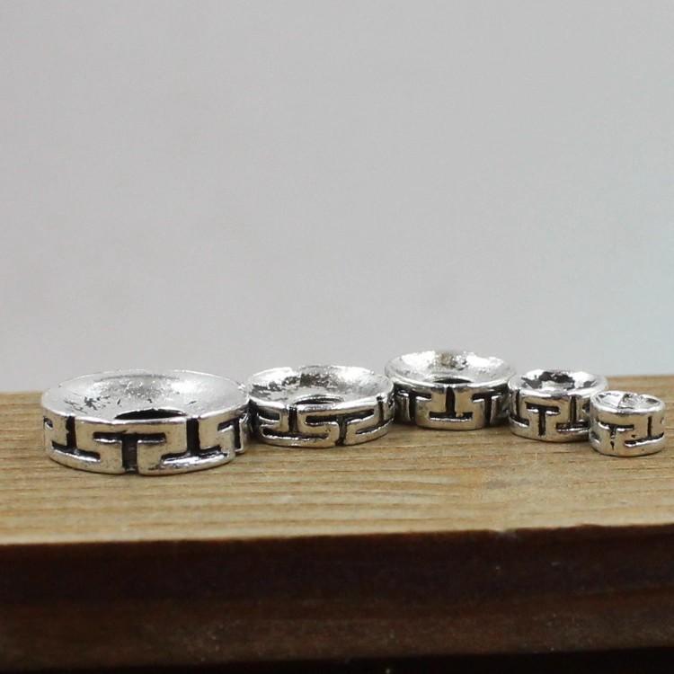 Ancient silver 9.5x3mm